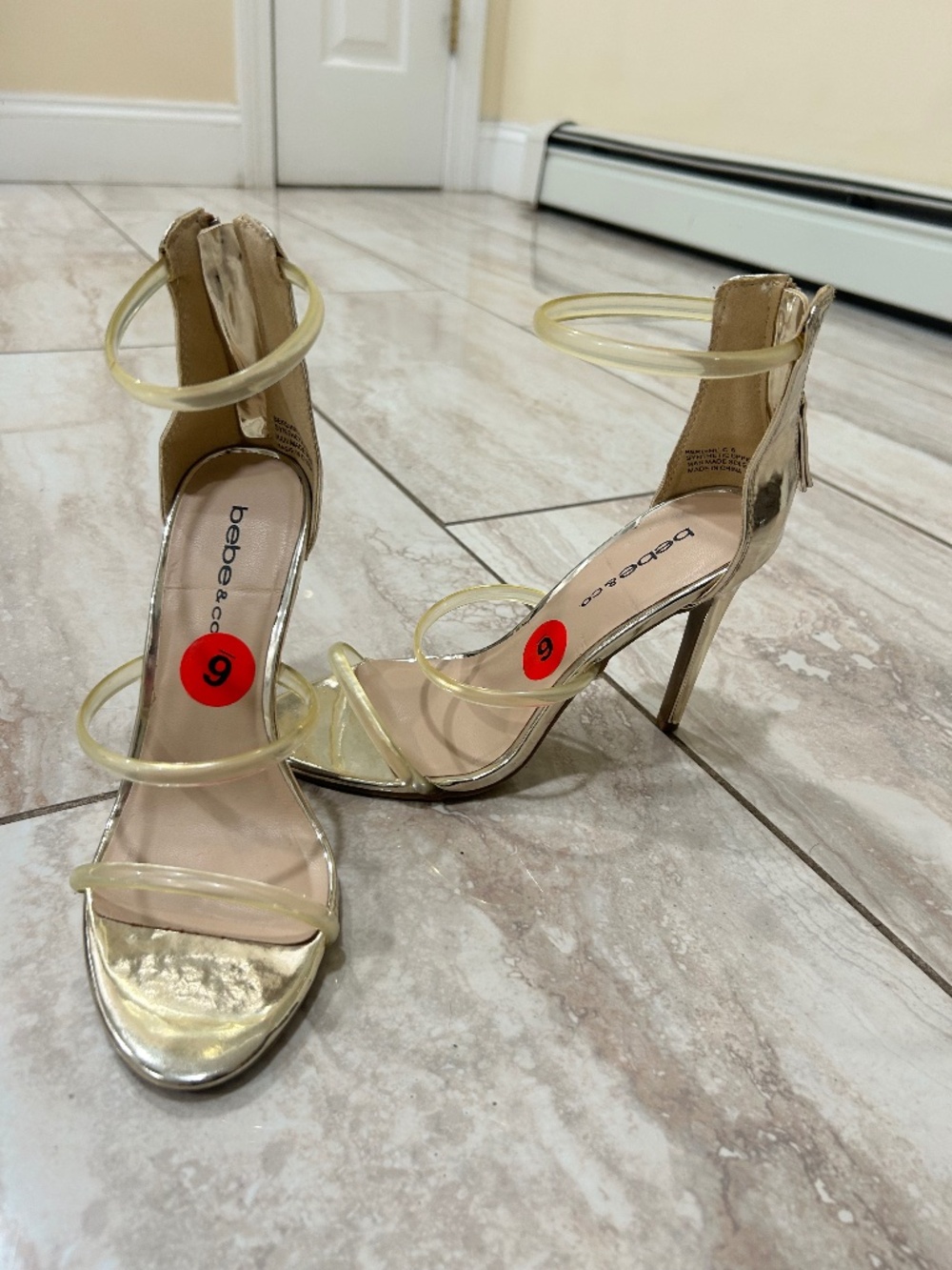 Bebe Open toe heels